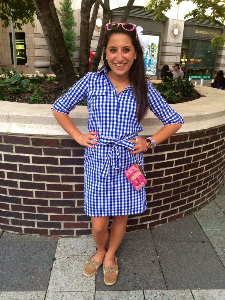 Navy & Pink Gingham